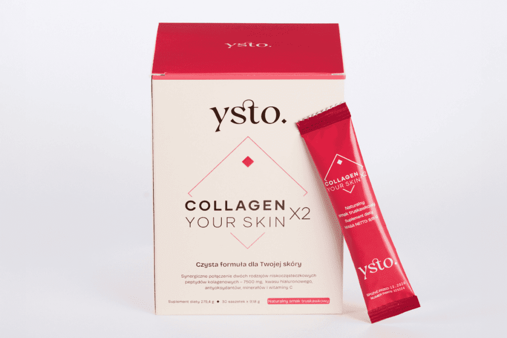 Najmocniejszy kolagen do picia Ysto Collagen Your Skin zawierający 7500 mg peptydów kolagenowych Verisol