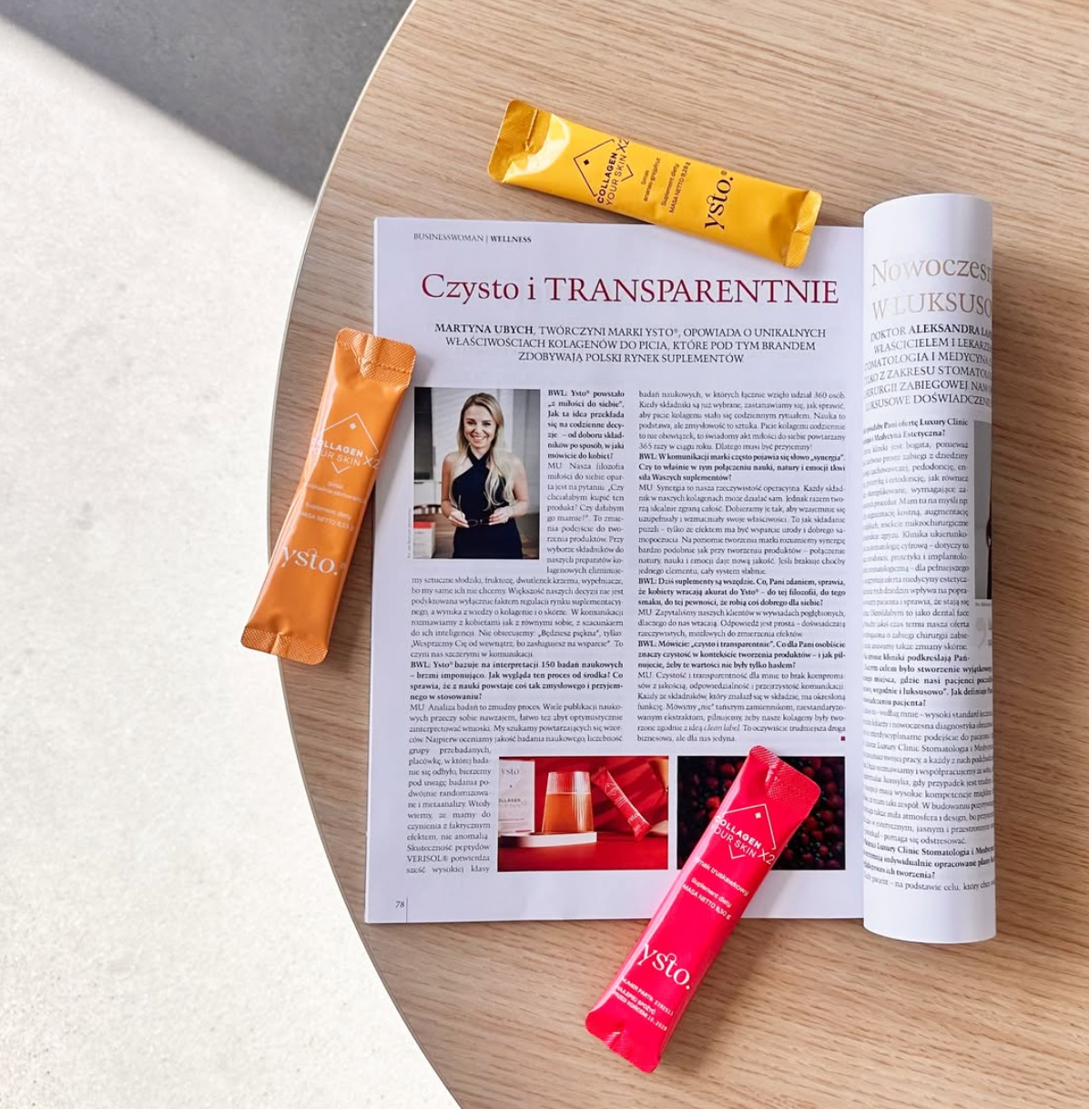 Ysto w magazynie Business Woman & Life — CEO Martyna Ubych o filozofii marki
